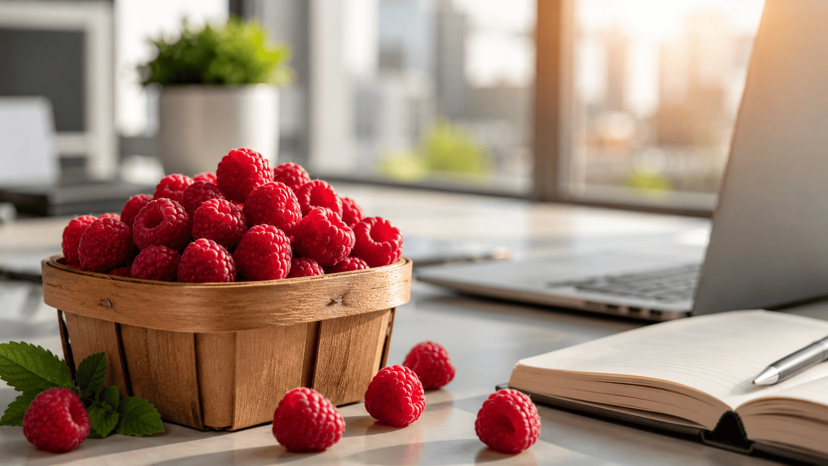 Les bienfaits des framboises : le fruit rouge star de vos fruits au bureau