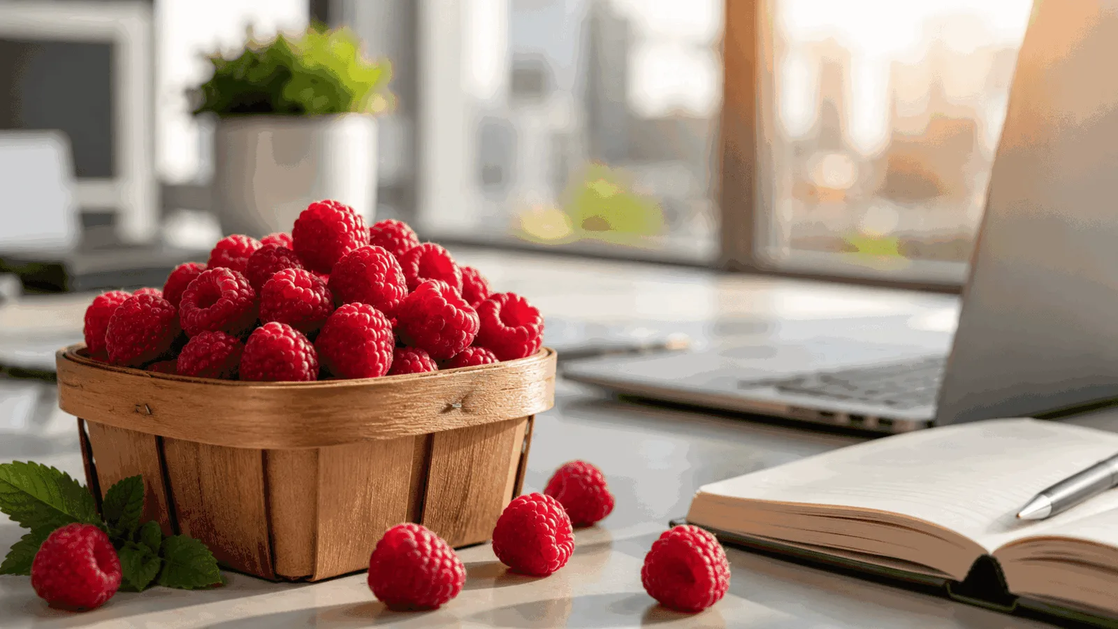 Les bienfaits des framboises : le fruit rouge star de vos fruits au bureau